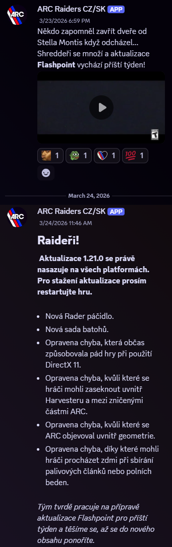 Arc Raiders CZ/SK přeložené novinky preview